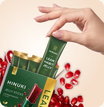 Saqueta de stick de geleia coreano Hinuki com geleia de fibra de romã